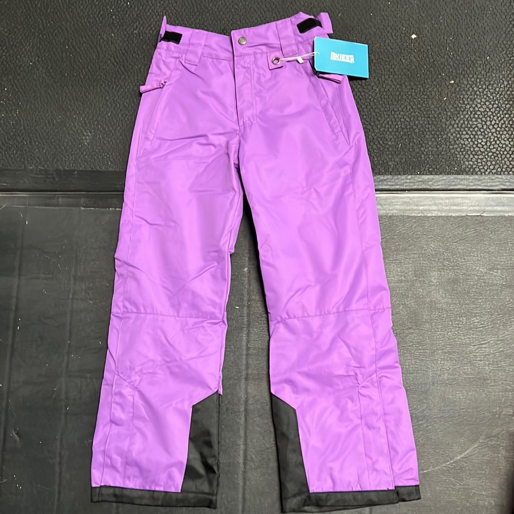 Girls snow/ ski pants purple size 8